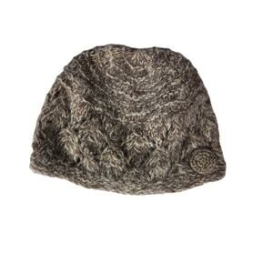 American Eagle Outfitters Hand Knit Beanie Hat Lambswool Angora Winter